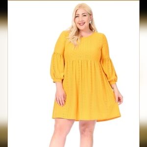 Vibe Yellow Mini Dress